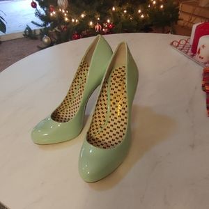 Jessica Simpson Mint "Abriana" Leather Pumps
